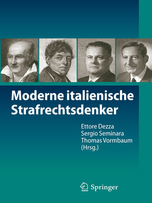 cover image of Moderne italienische Strafrechtsdenker